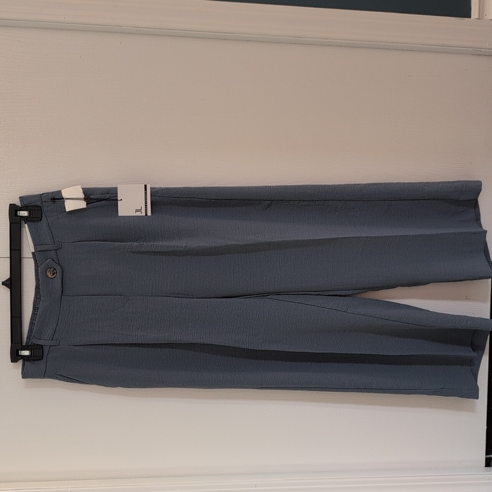 NWT Jules & Leopold Women's Gray Wide Leg Trousers